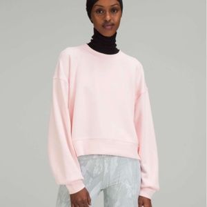 Gently worn lululemon strawberry milkshake softstreme oversized cropped crew